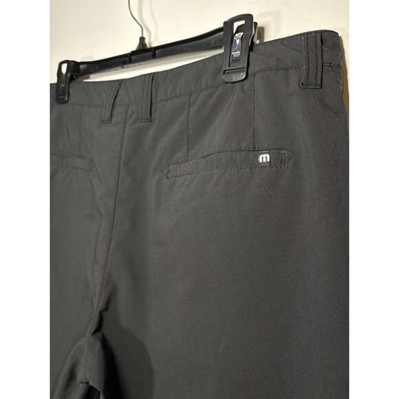 TRAVIS MATTHEW Wanderlust Golf Shorts Black Flat Front Size 36 - Picture 5 of 6